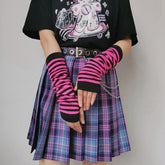 Harajuku Striped Arm Warmers